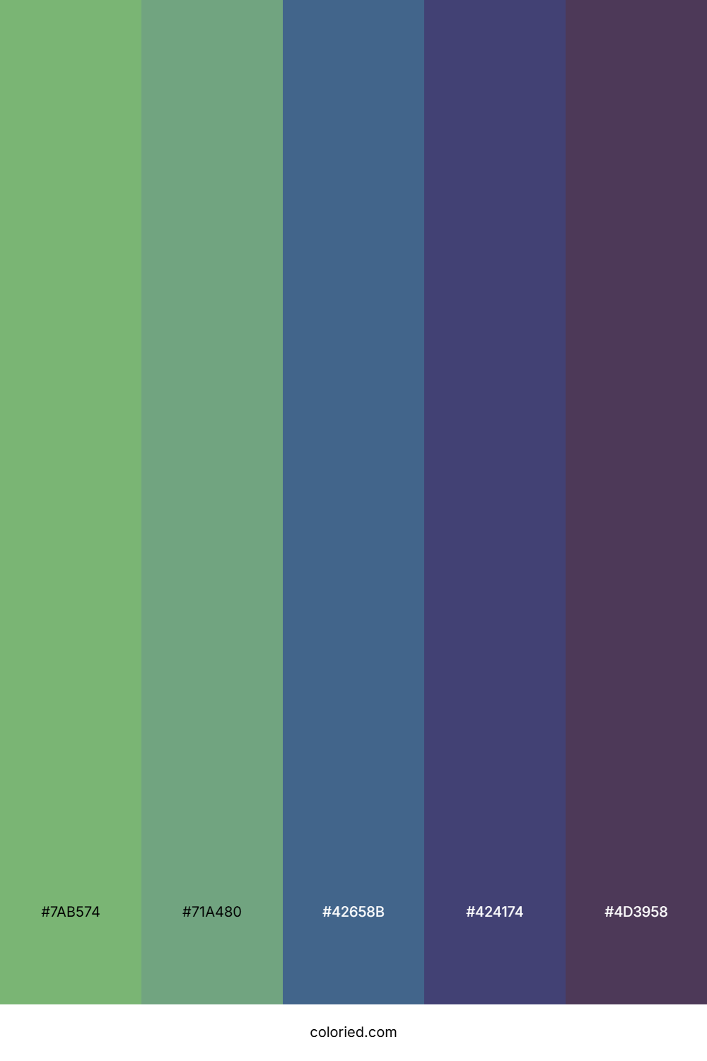 Verdant Jungle Twilight Color Palette