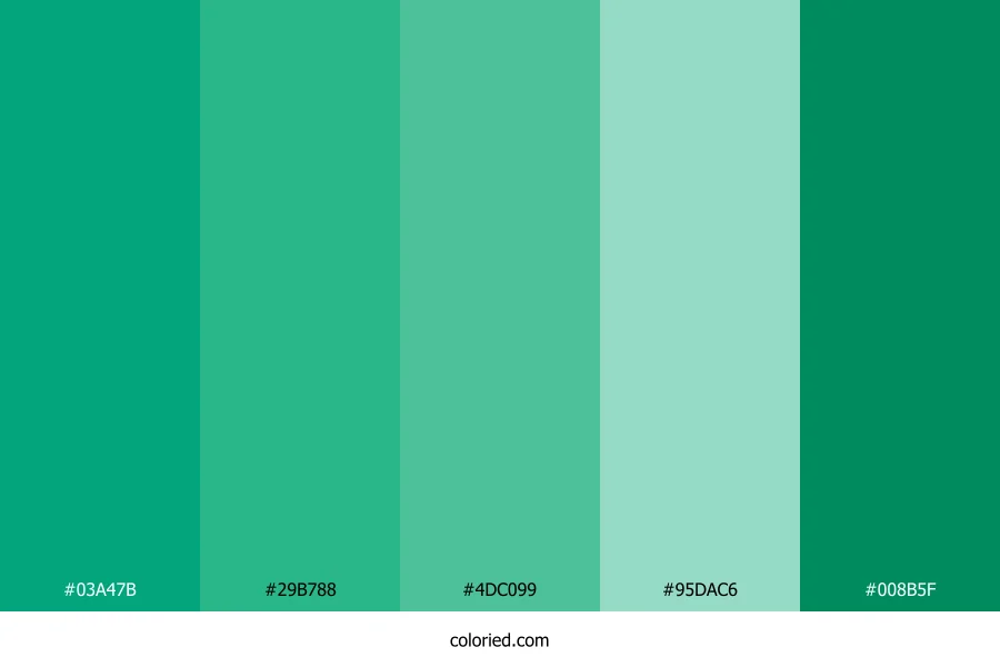 Verdant Lagoon Color Palette