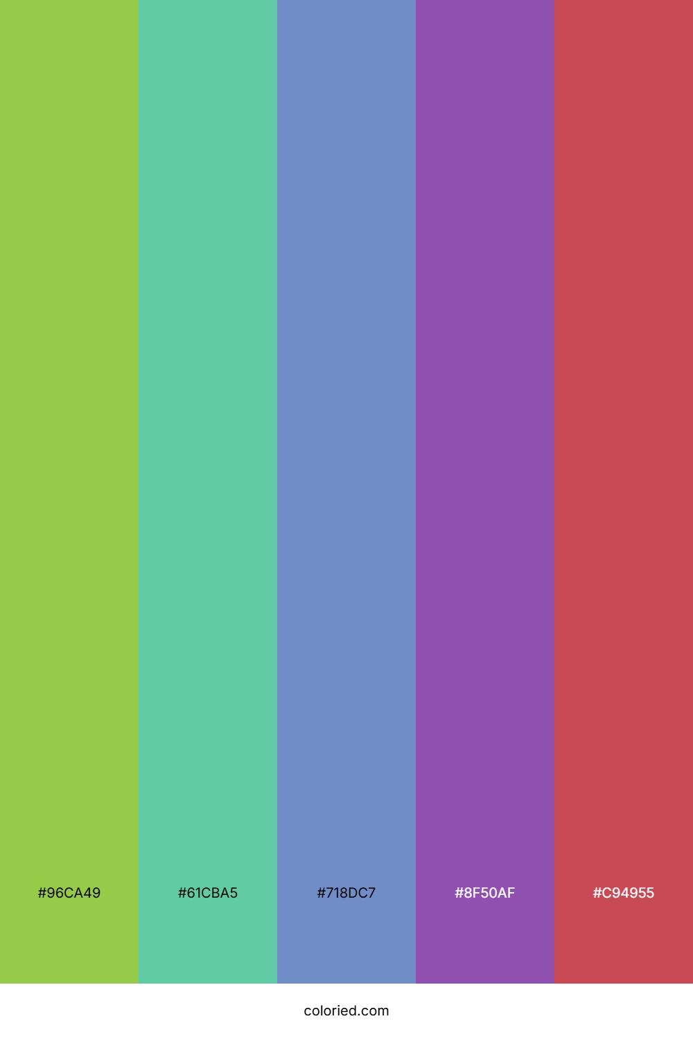 Verdant Sky Orchid Color Palette