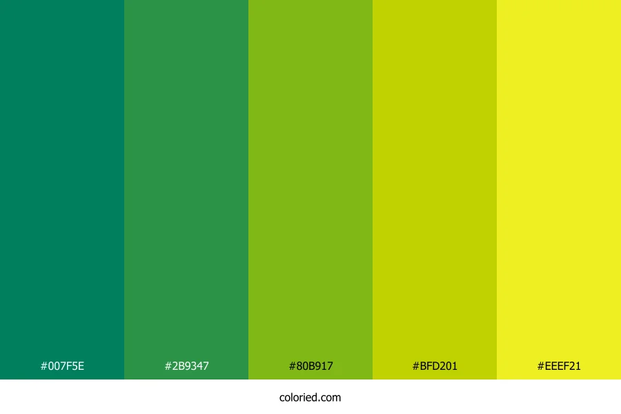 Verdant Spring Gold Color Palette