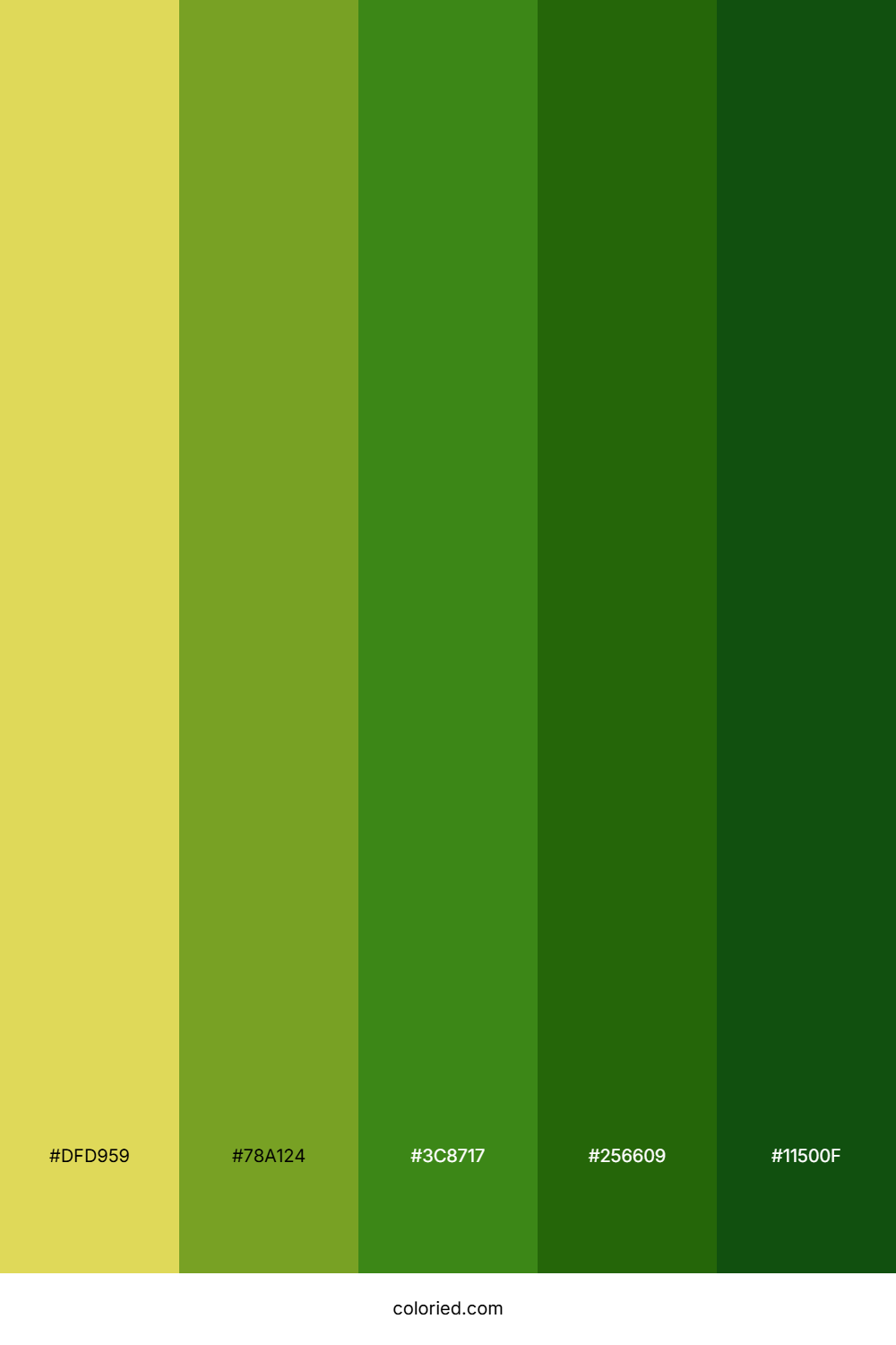 Verdant Tide Meadow Color Palette
