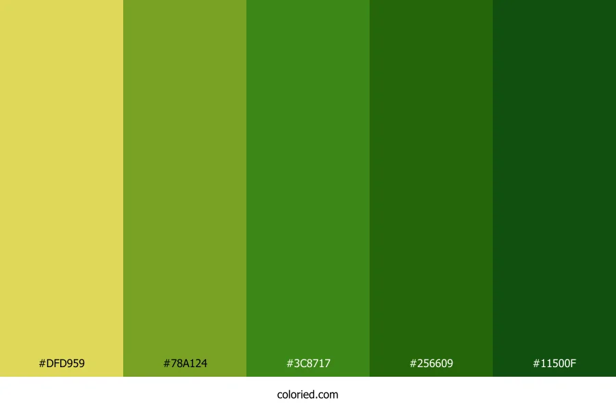 Verdant Tide Meadow Color Palette