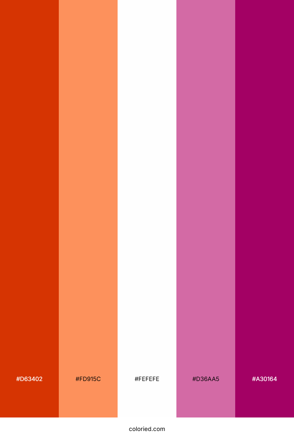 Vermilion and Magenta Color Palette