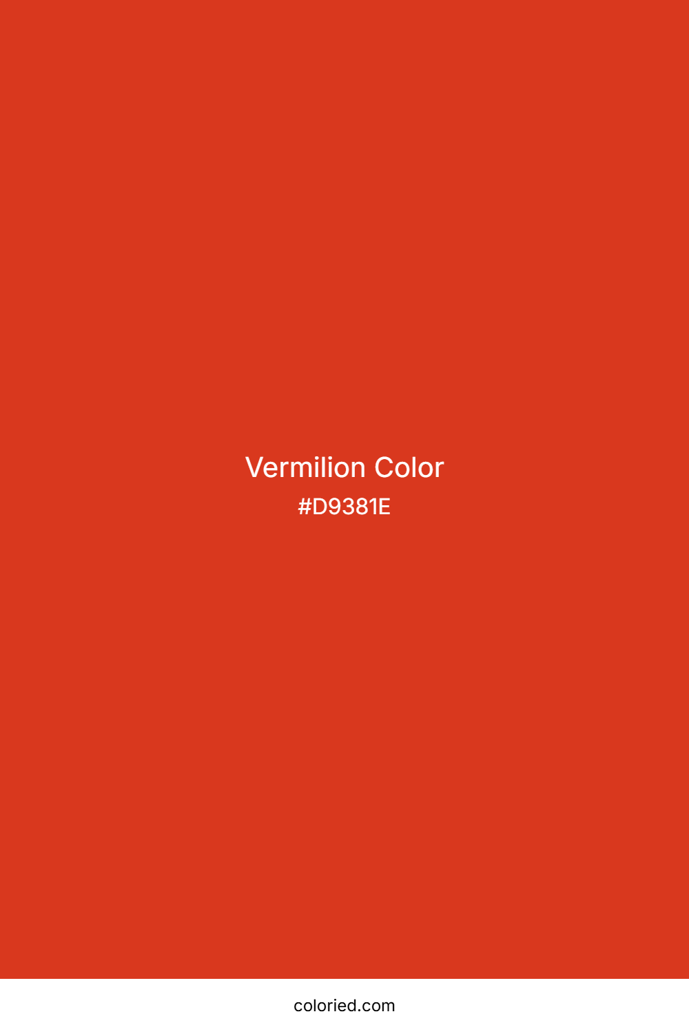 Vermilion Color