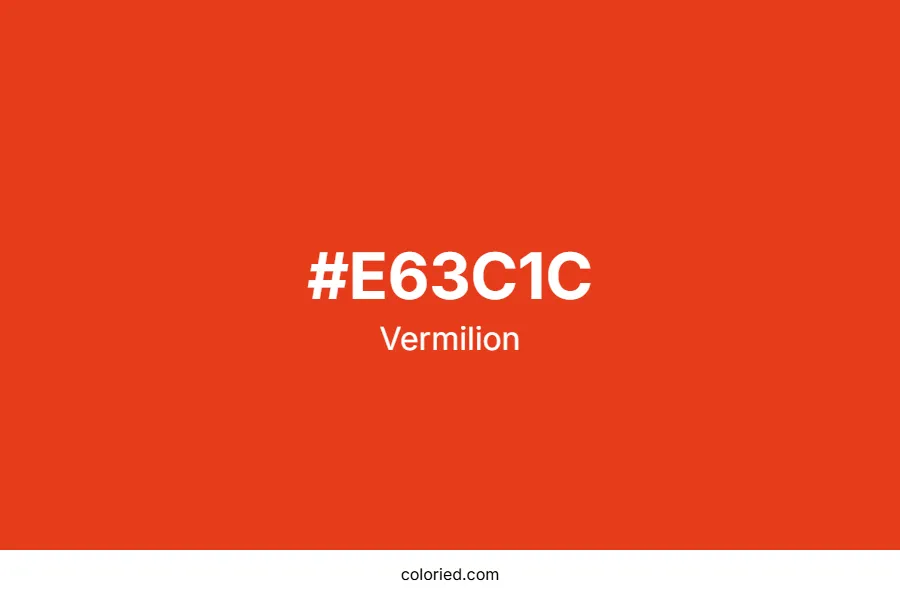 Vermilion Color Hex Code