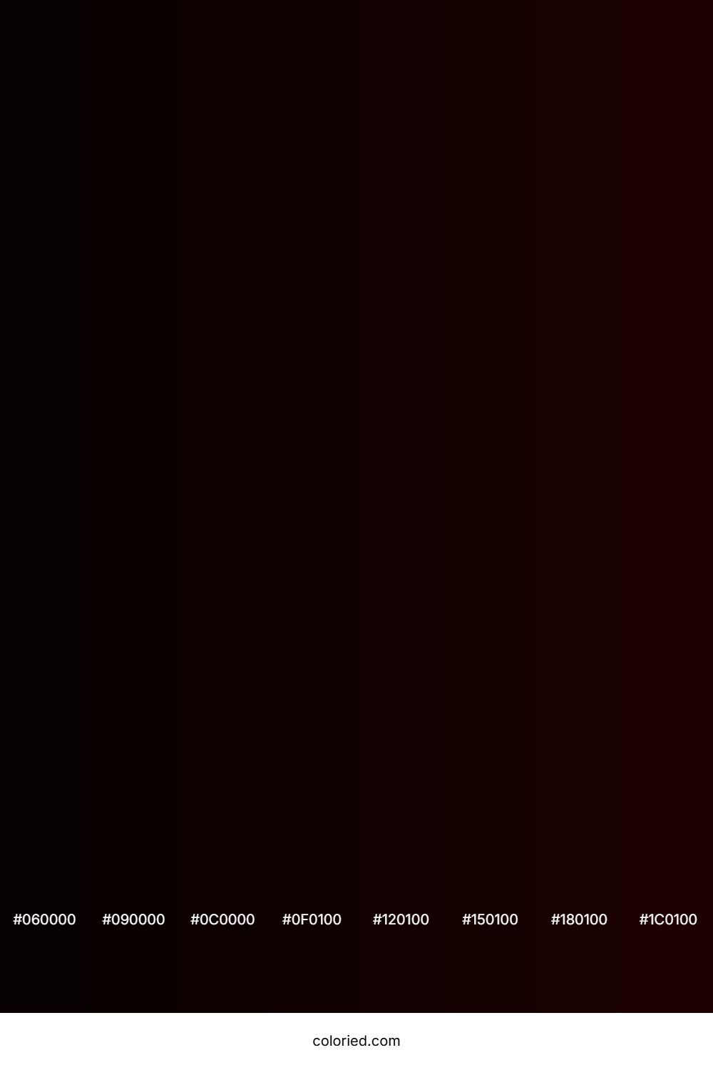 Very Dark Brown Color Shades