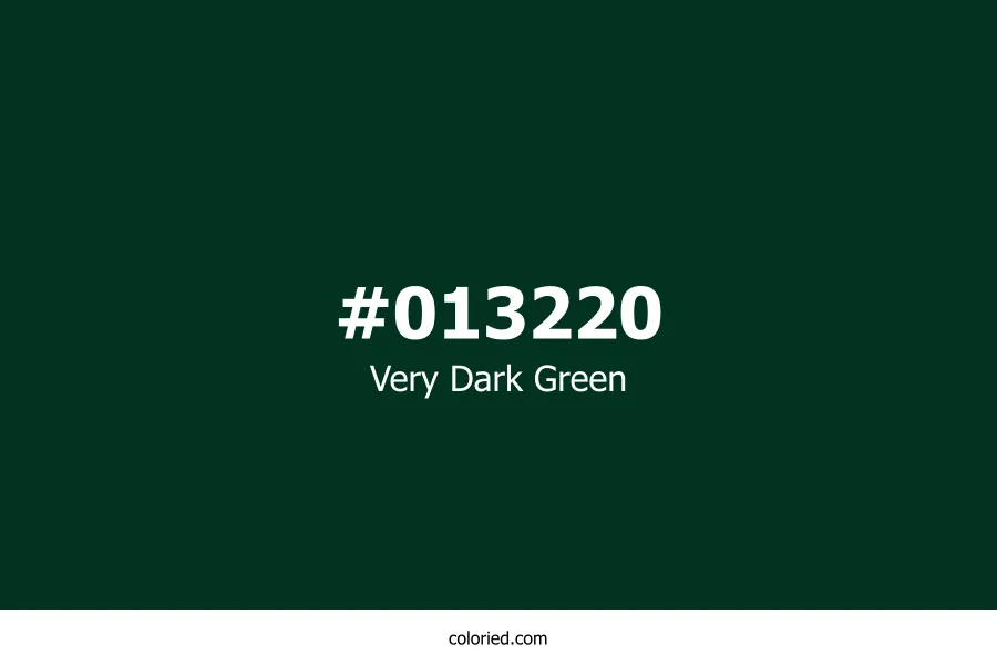 Very Dark Green Color Hex Code