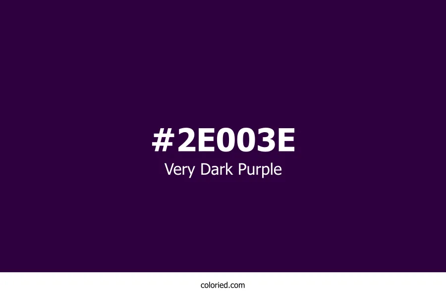 Very Dark Purple Color Hex Code