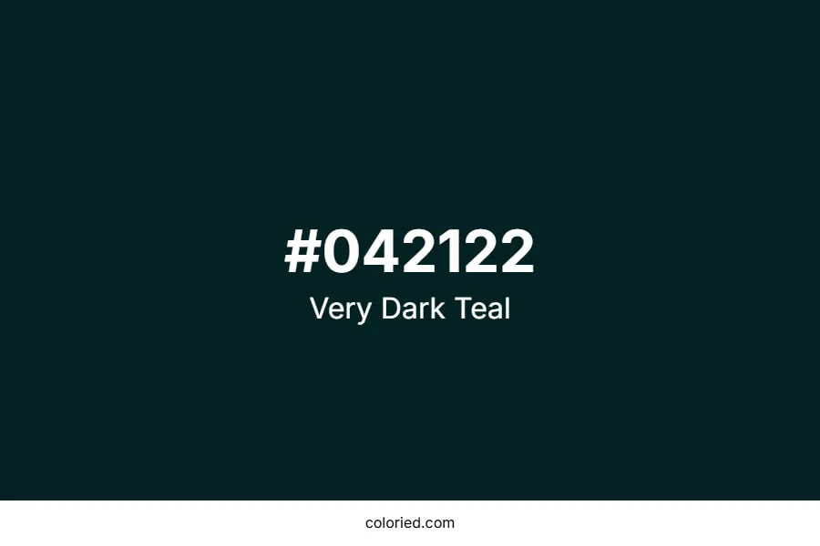 Very Dark Teal Color Hex Code