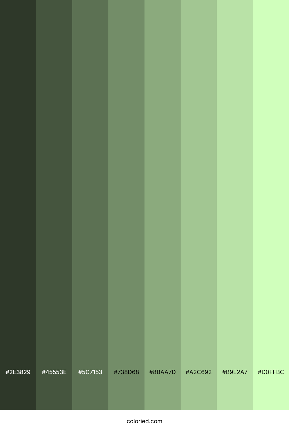 Very Light Green Color Shades