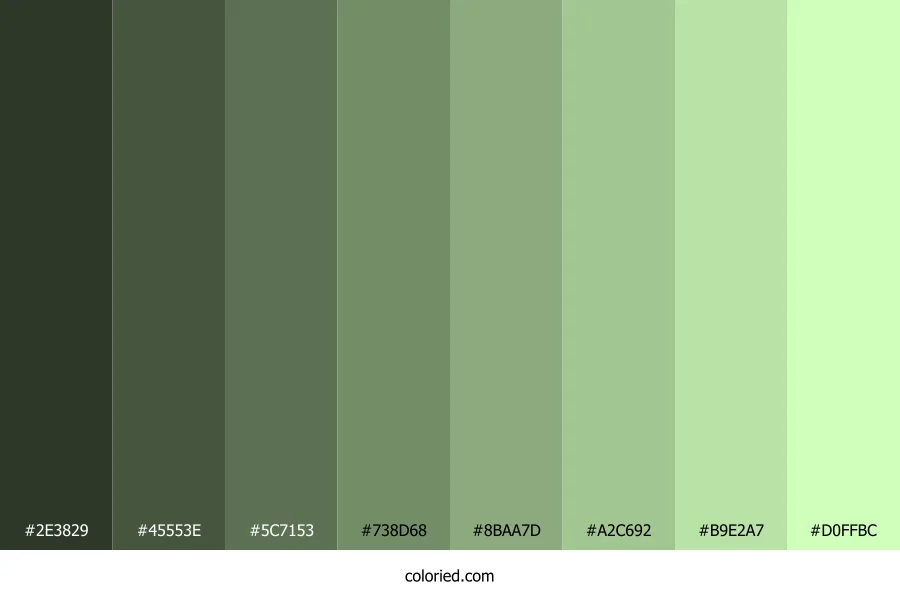 Very Light Green Color Shades