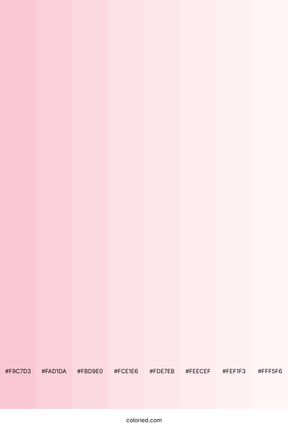 Very Light Pink Color Shades