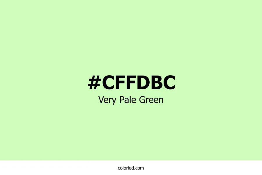 Very Pale Green Color