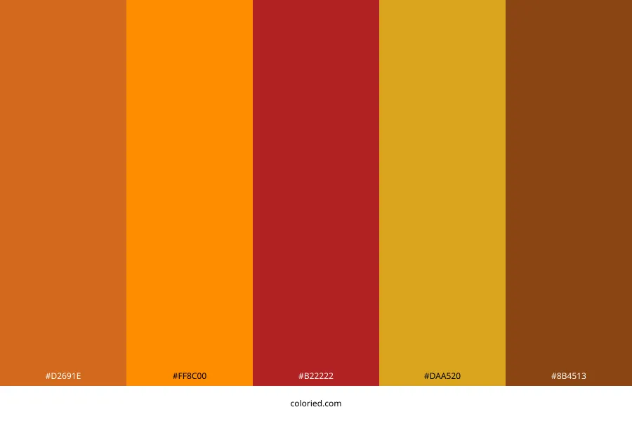 Vibrant Autumn Color Palette