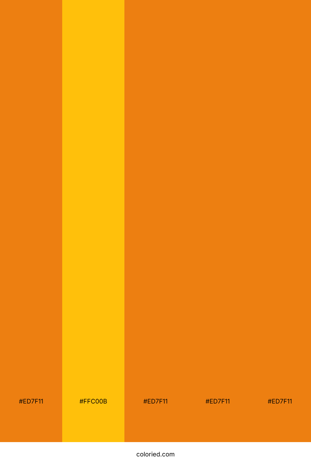 Vibrant Autumn Flame Color Palette
