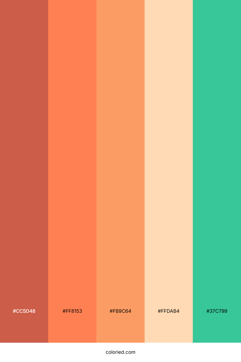 Vibrant Coral Reef Color Palette