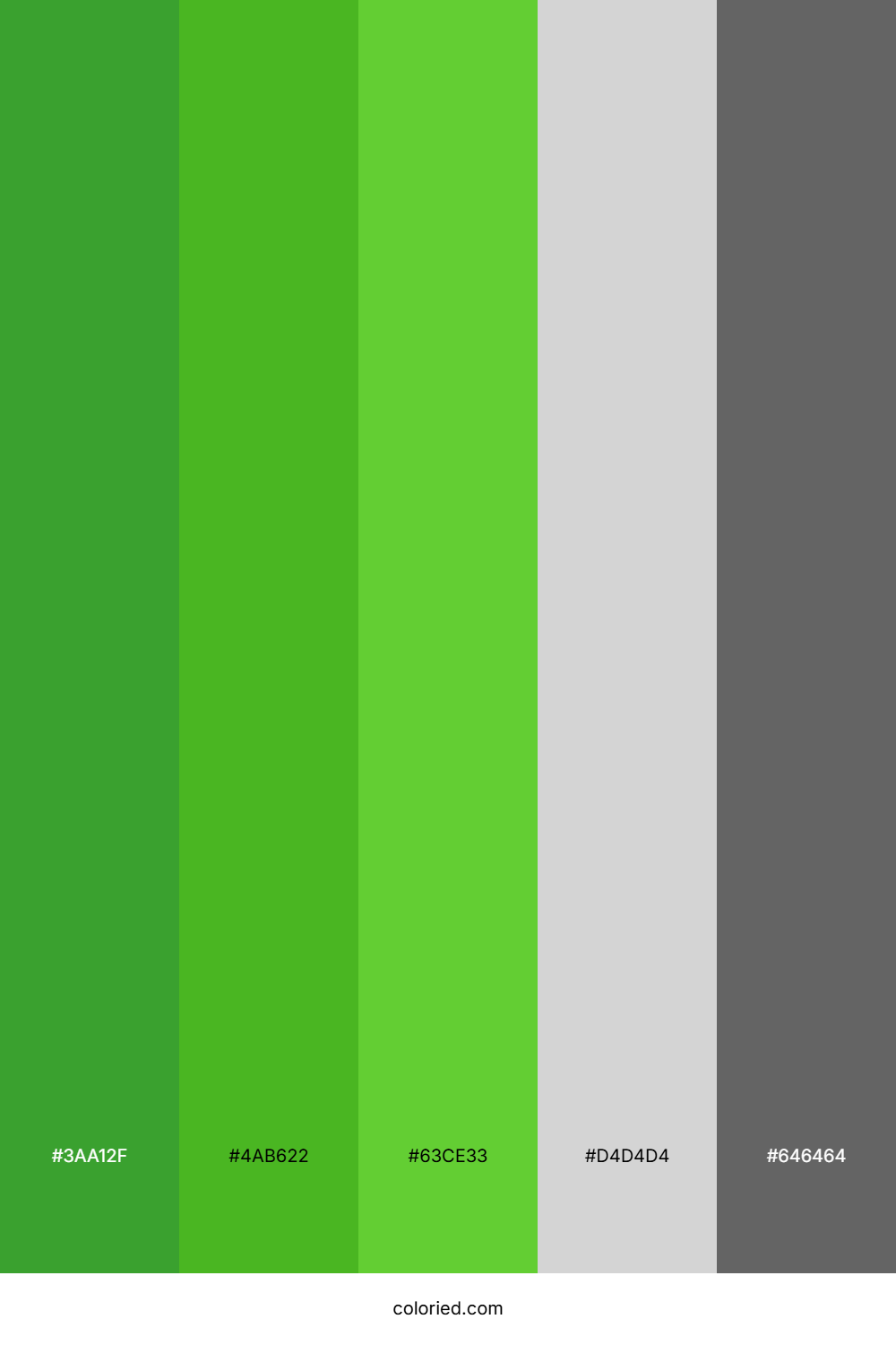 Vibrant Green And Slate Gray Color Palette