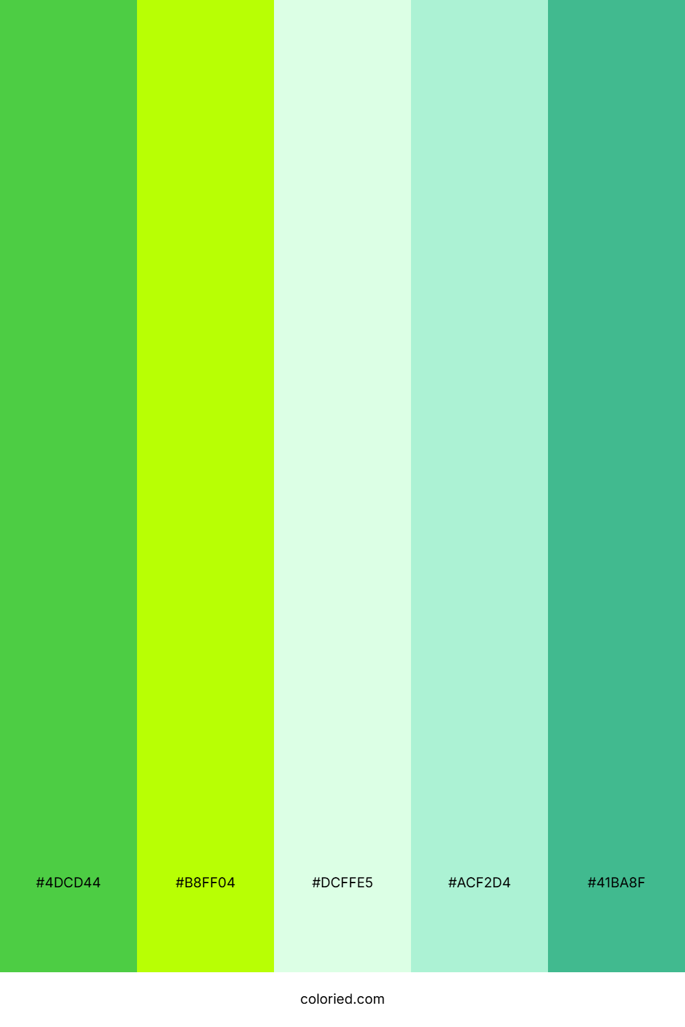 Vibrant Mint Garden Palette