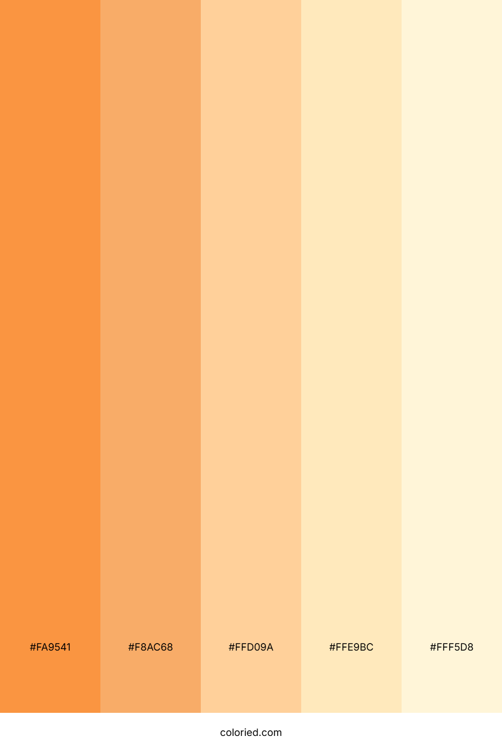 Vibrant Orange and Peach Color Palette