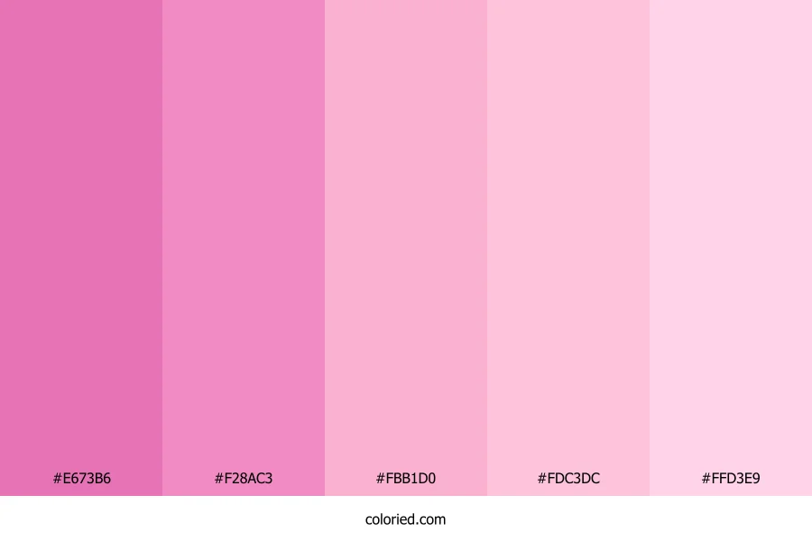 Vibrant Pink and Soft Magenta Color Palette