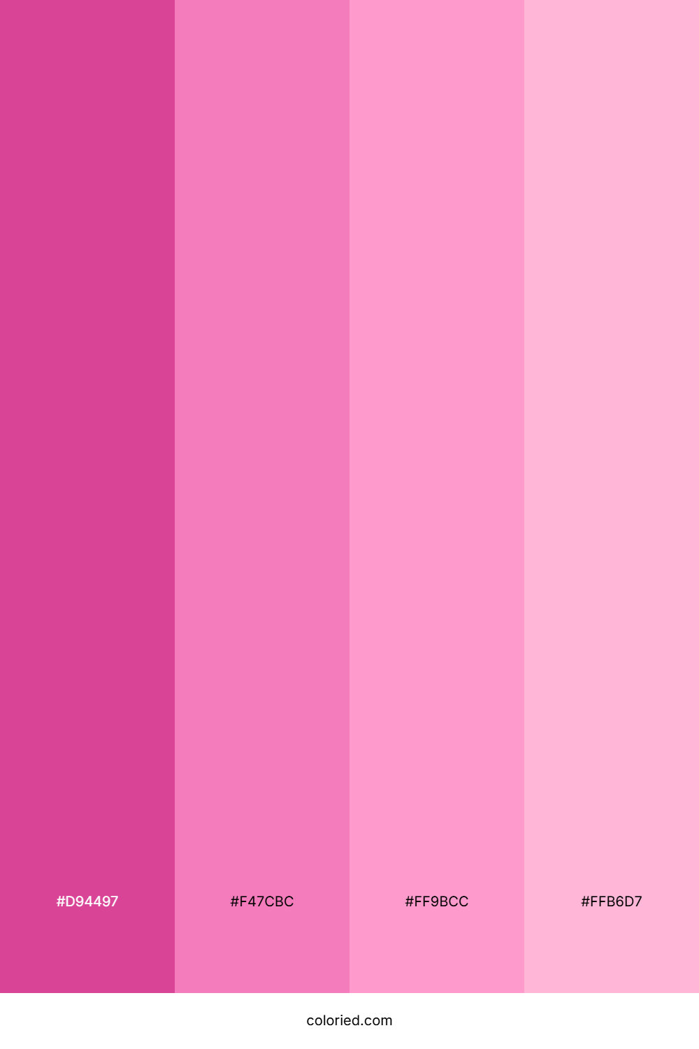 Vibrant Pink and Soft Rose Color Palette