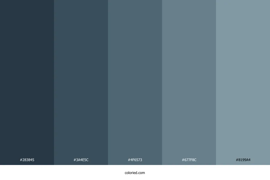 Vintage Blue Color Palette
