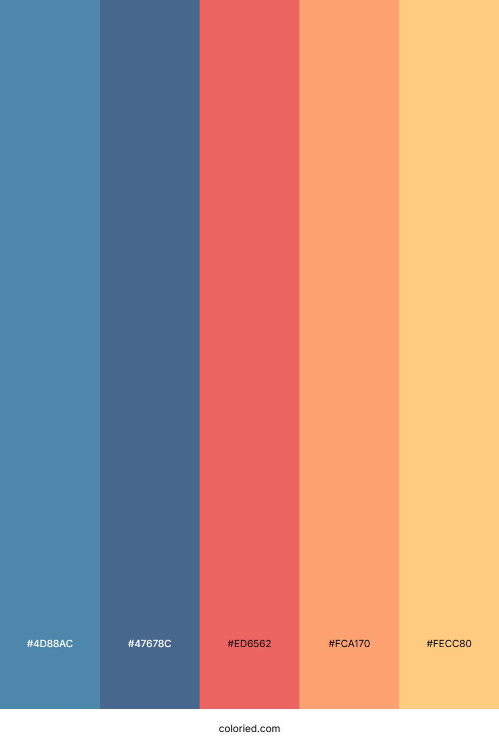 Vintage Coastal Sunset Palette