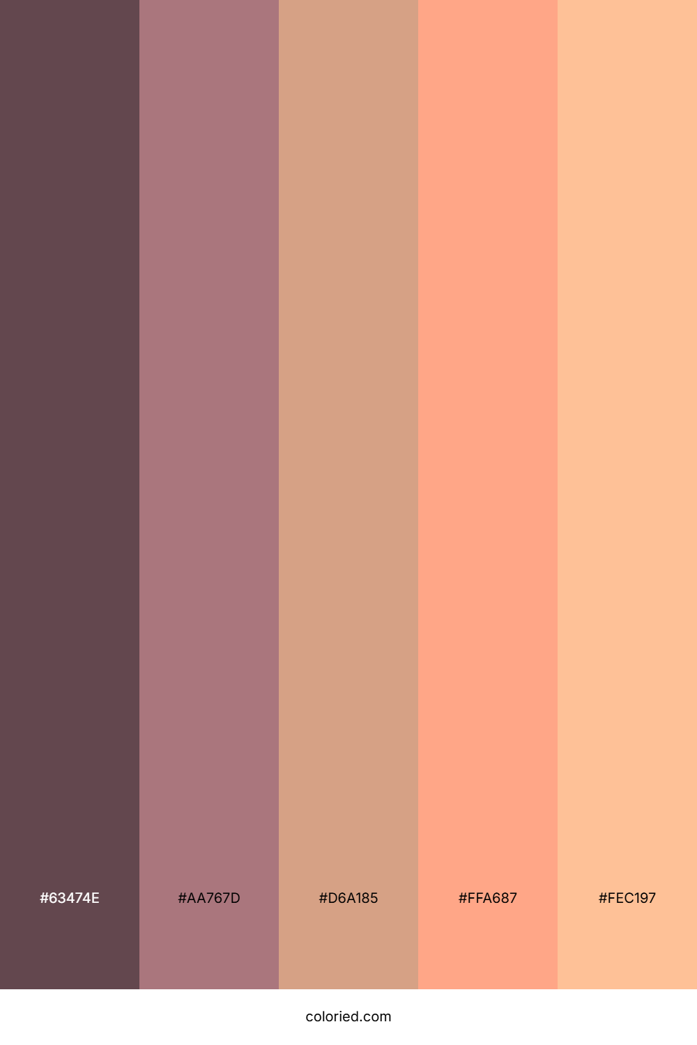 Vintage Coral Sunset Palette