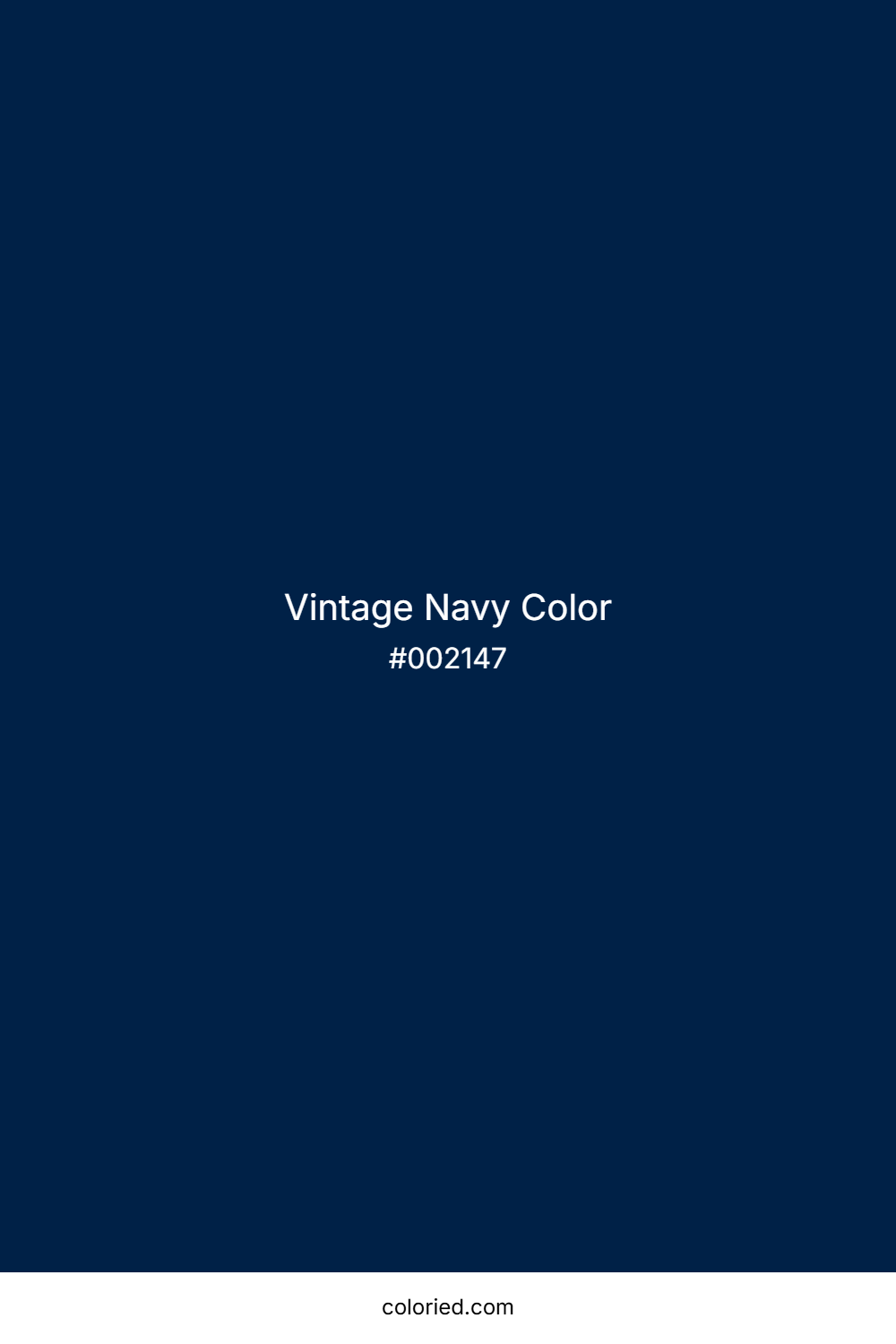 Vintage Navy Color