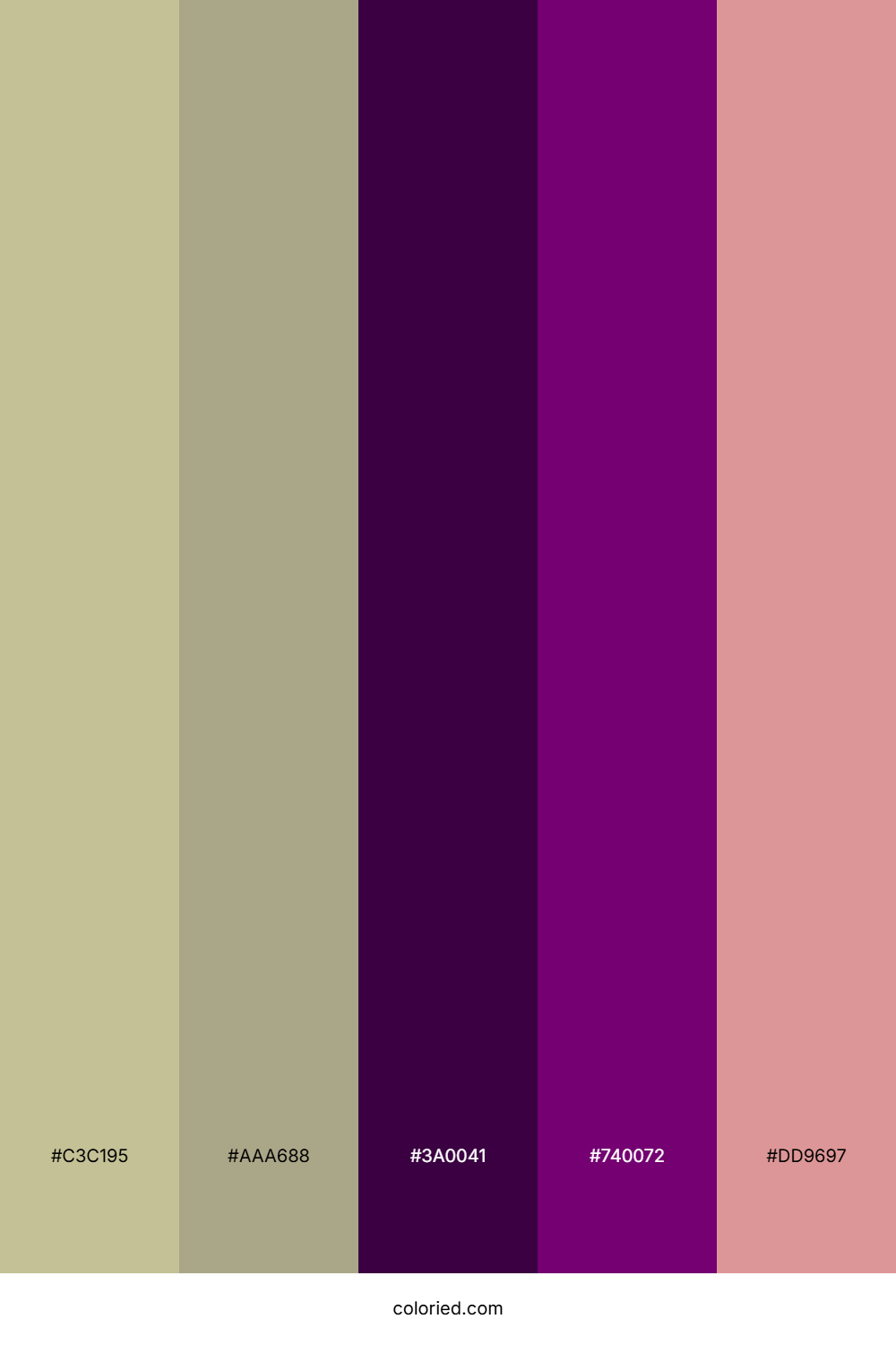 Vintage Plum Petals Color Palette