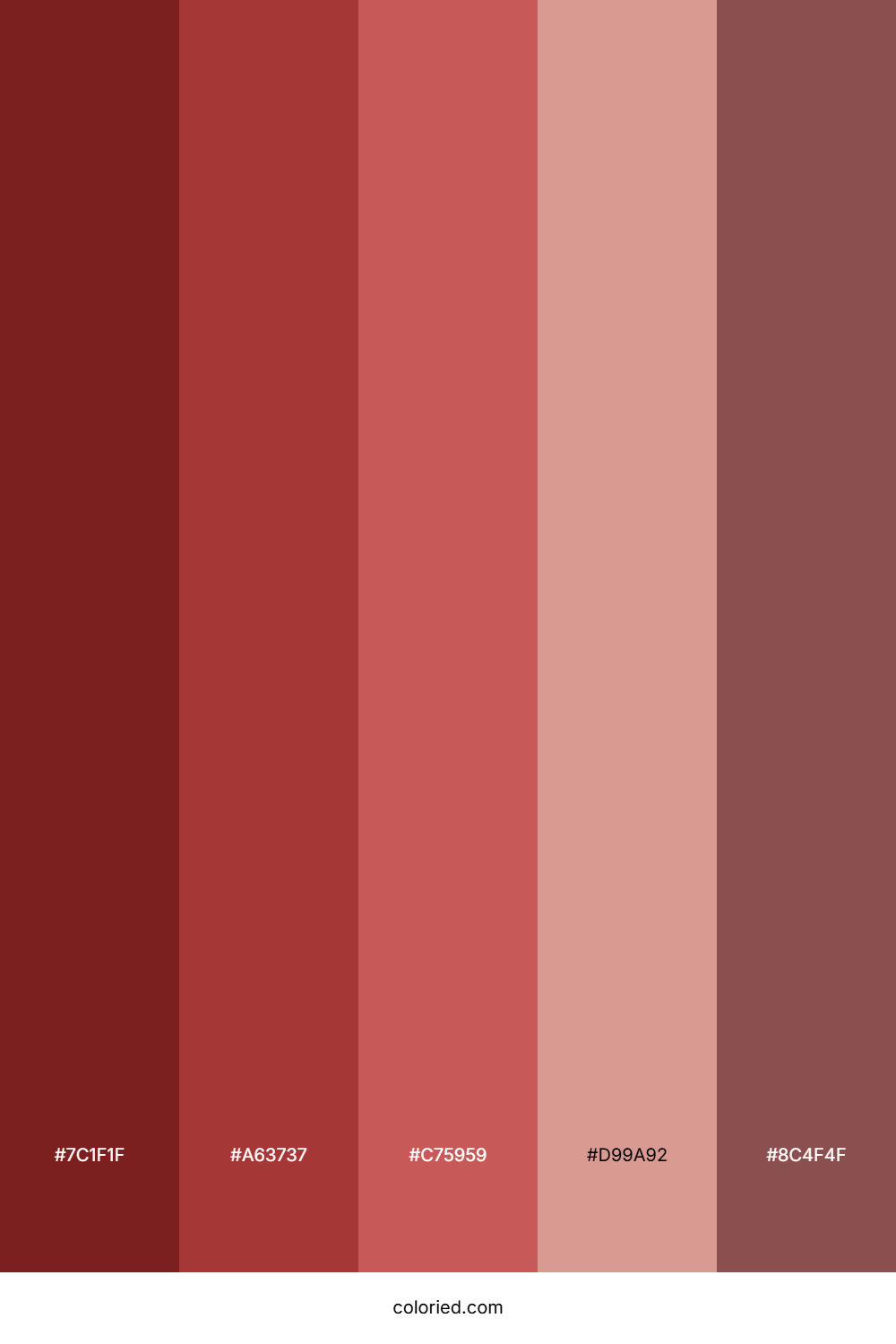 Vintage Red Color Palette
