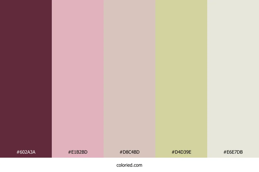 Vintage Rose Sand Color Palette