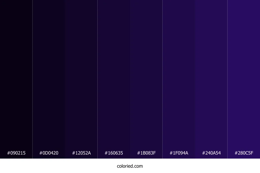 Violent Violet Color Shades
