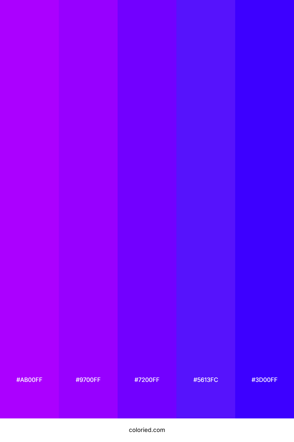 Violet and Indigo Color Palette