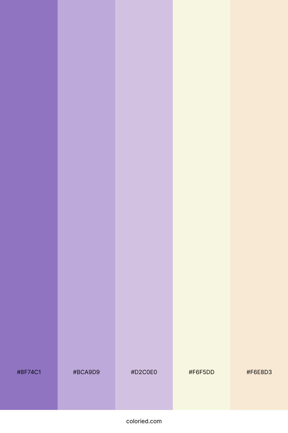 Violet And Sand Color Palette