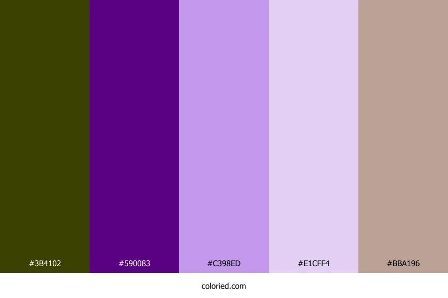 Violet Bloom Meadow Color Palette