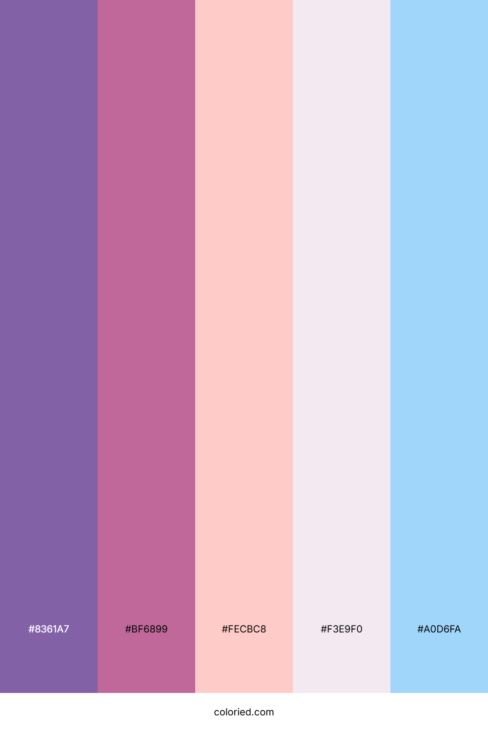 Violet Blush Horizon Color Palette