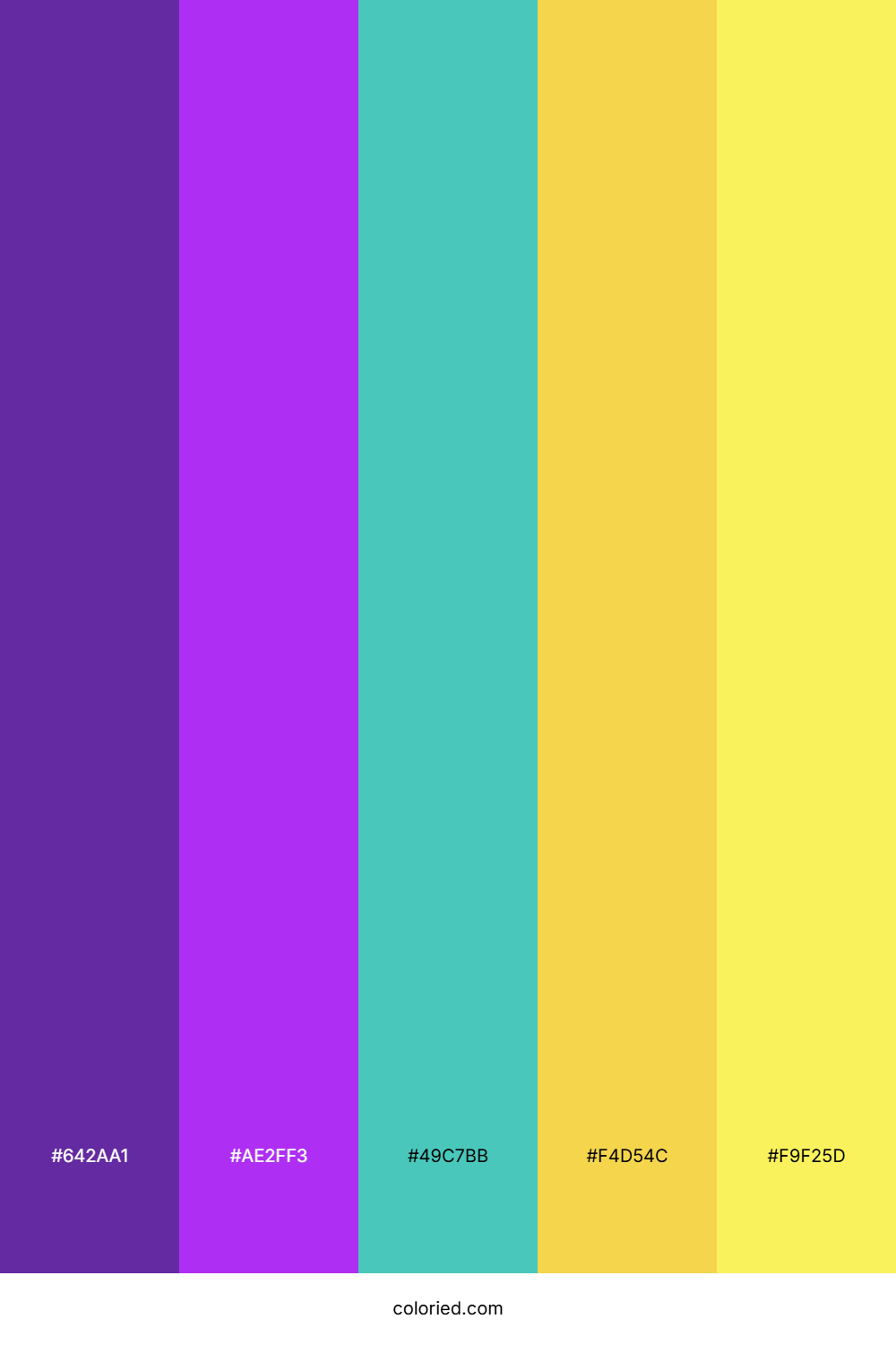 Violet Citrus Splash Color Palette