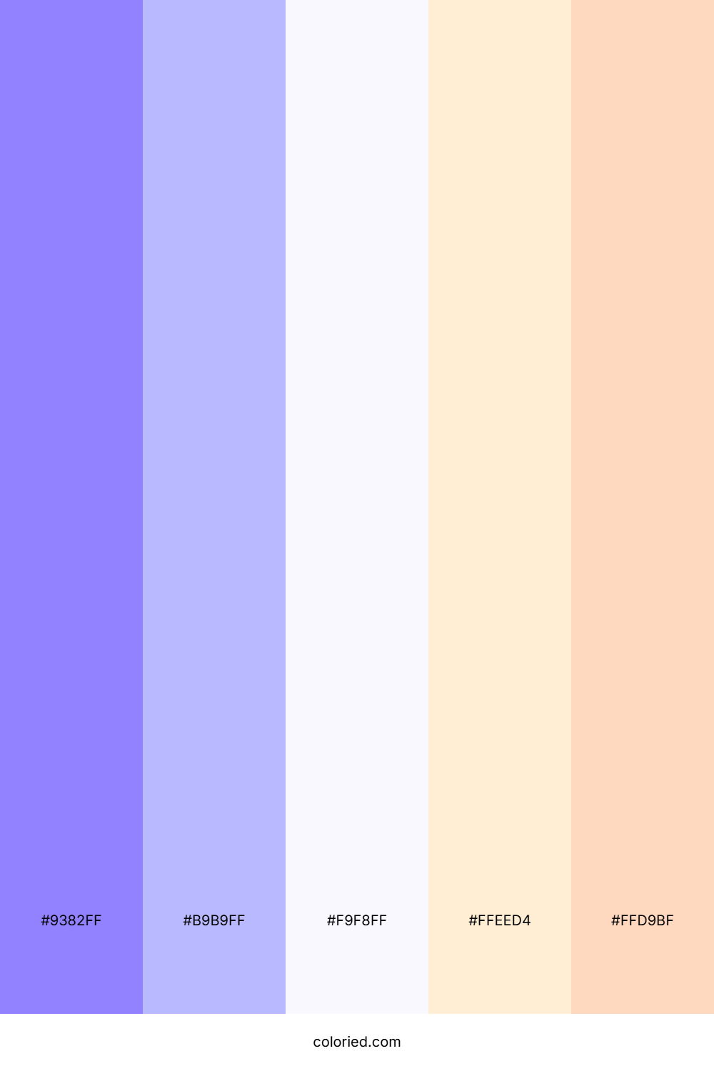 Violet Cloud Horizon Color Palette