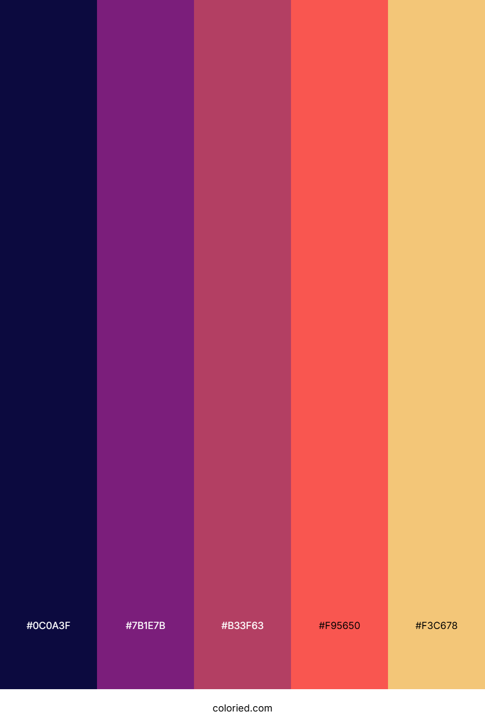 Violet Crimson Sunset Color Palette