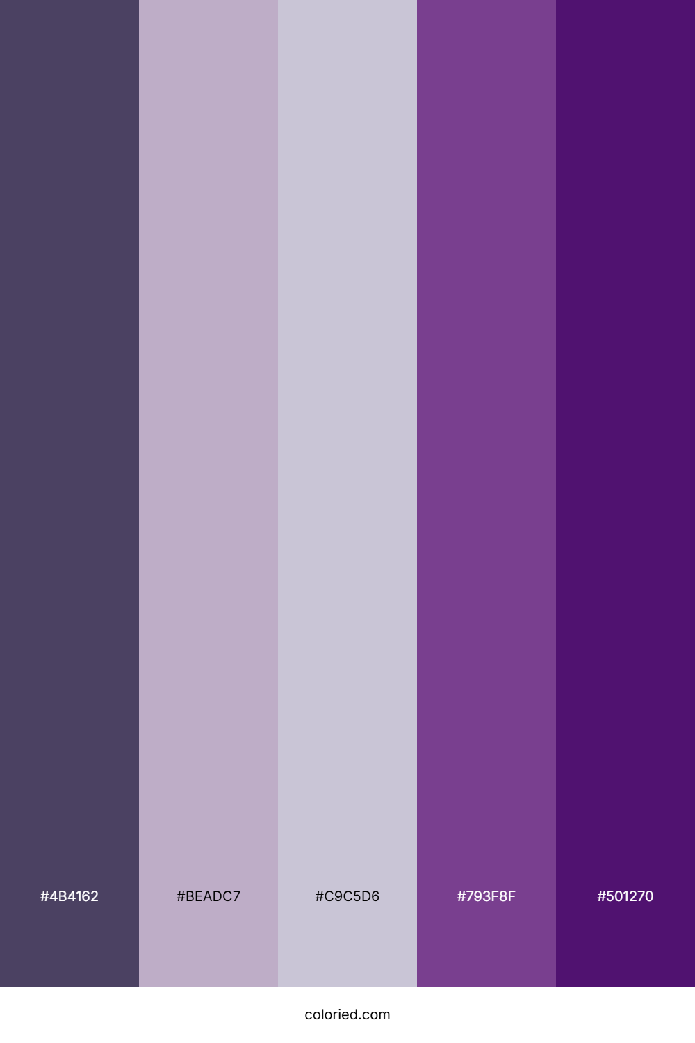 Violet Dusk Garden Color Palette