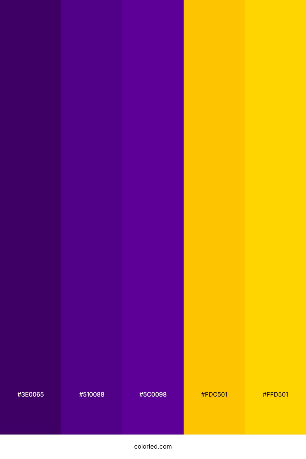 Violet Dusk Gold Color Palette