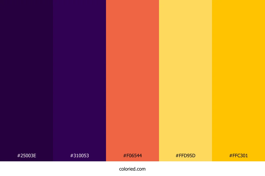 Violet Dusk Horizon Color Palette