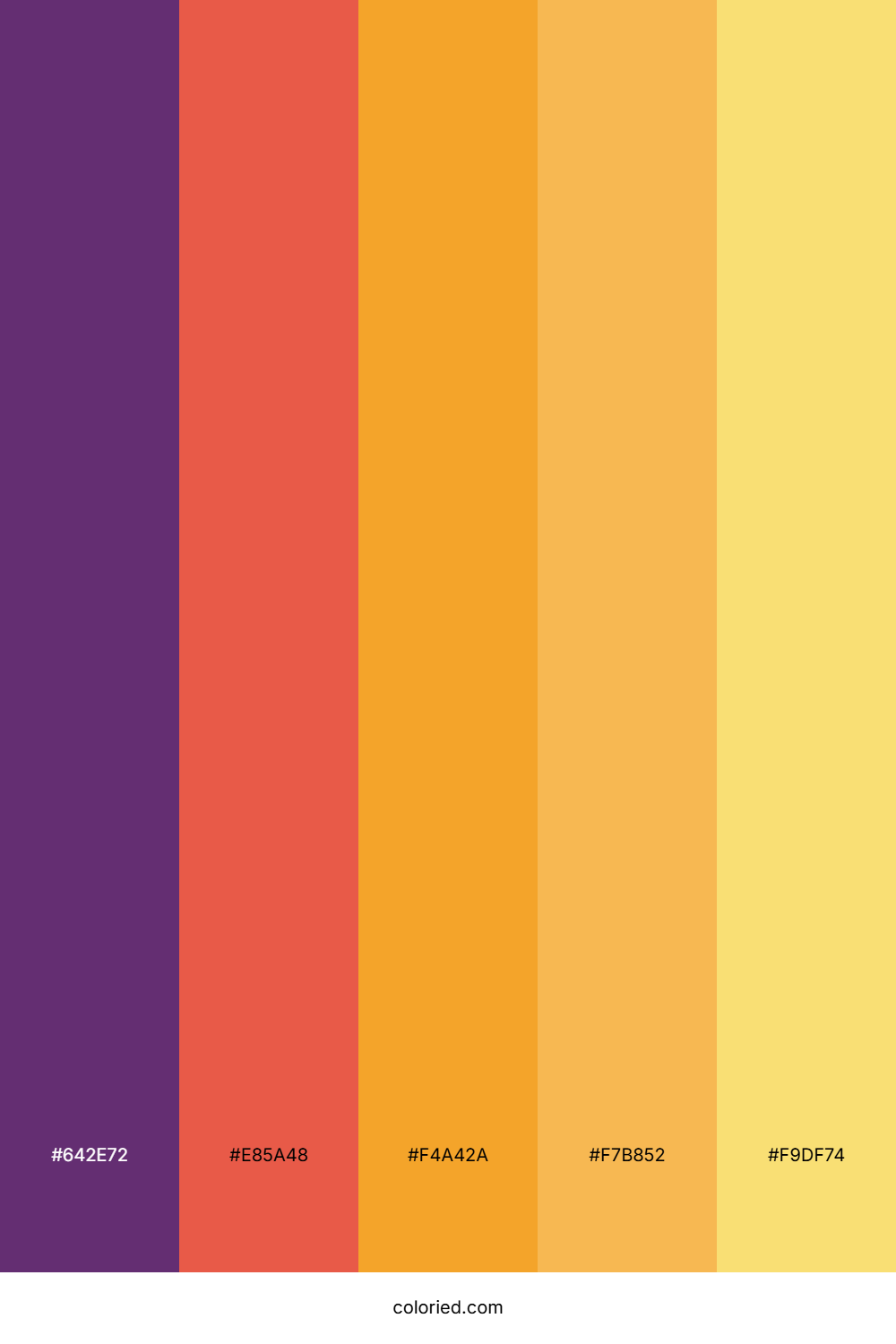 Violet Flame and Tangerine Color Palette