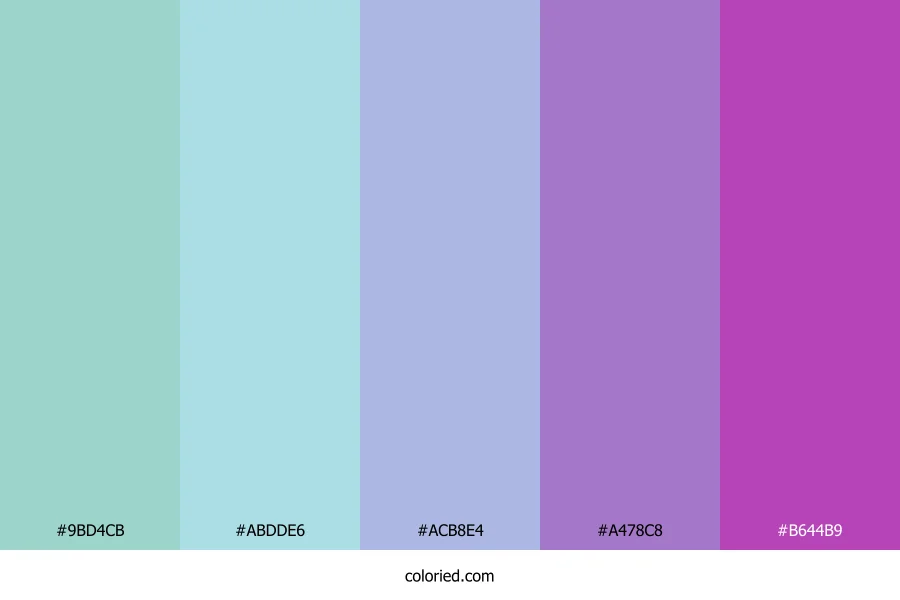 Violet Frosted Dawn Color Palette