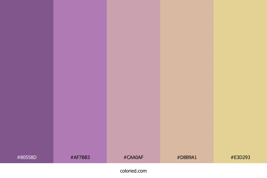 Violet Haze Antique Color Palette