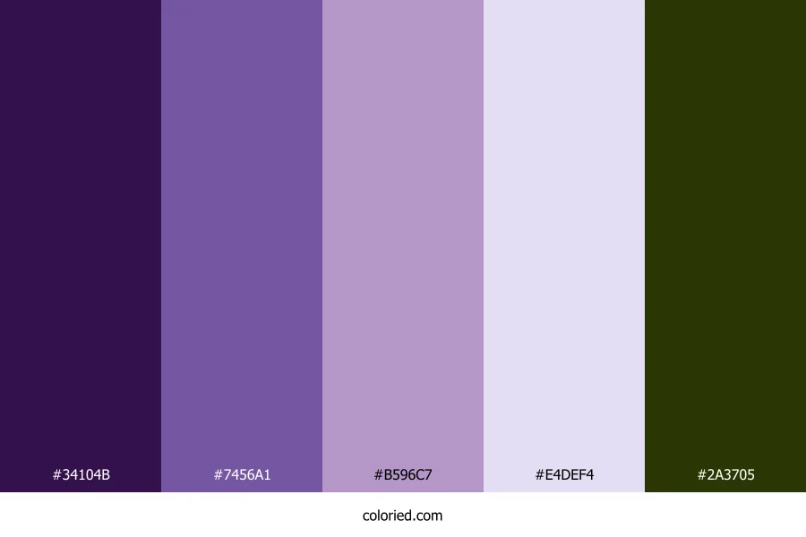 Violet Haze Meadow Color Palette