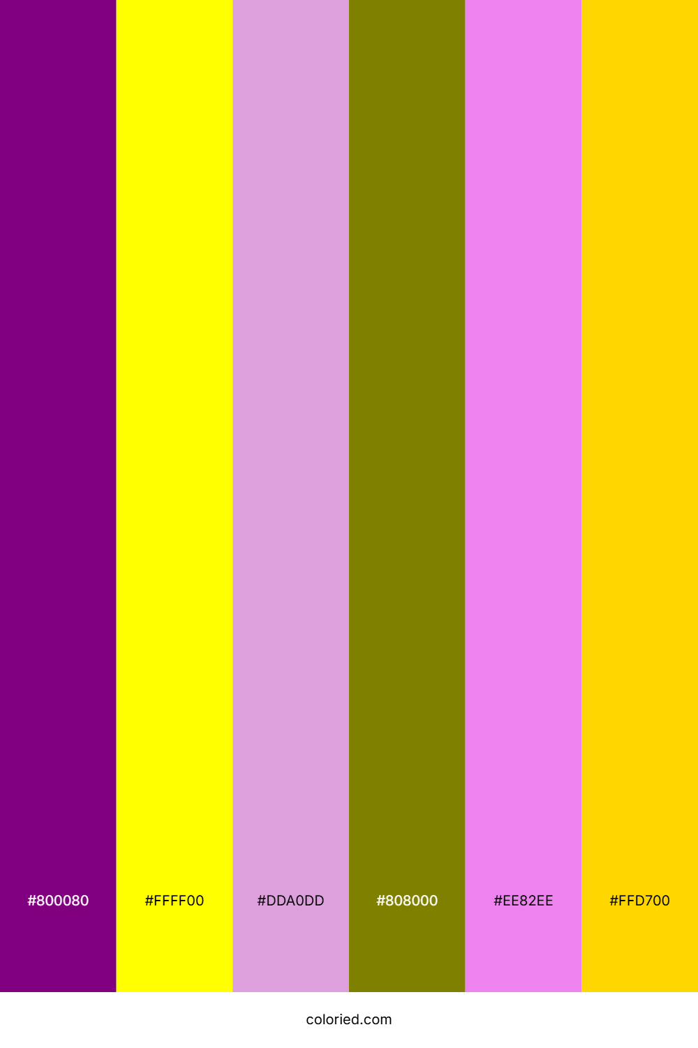 Violet Lemon Spark Color Palette