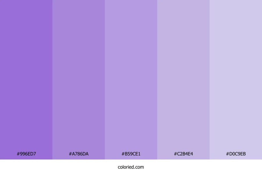 Violet Mist Haze Color Palette