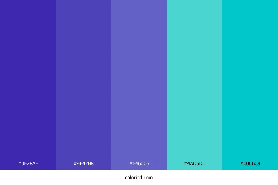 Violet Ocean Harmony Color Palette